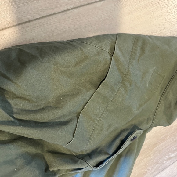 Cute army green belted trench coat - SIZE S - Picture 3 of 8